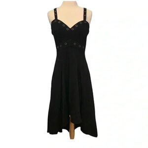 Tripp NYC Hot Topic Grommet Fit & Flare Dress Goth Large